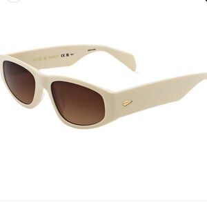 Rag & Bone Beige Cat Eye Sunglasses Hexetate